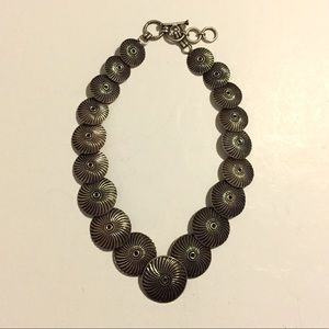 Carved Silver Necklace